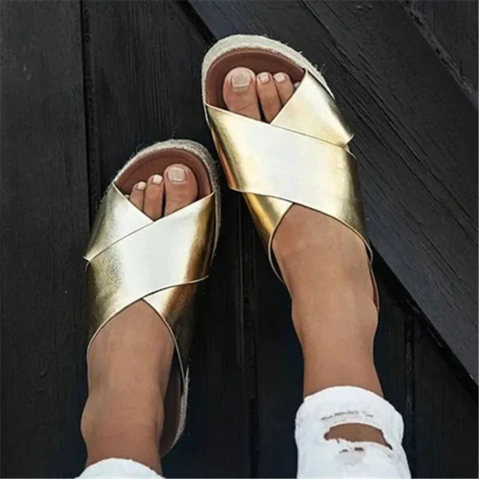 Sommer Sandalen - weiche Plattform Flip-Flops