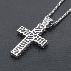Vintage cross pendant - stainless steel necklaceNecklaces