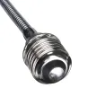 20/30/40/60cm - E27 - Schwarz - Flexibel - Verlängerung - Steckdose - LED Lichtkugel - Basishalter
