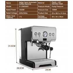 Coffee maker machine - semi-automatic - 15 BarCoffee ware