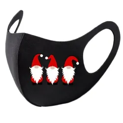 8 Stück - Schutzfläche / Mundmasken - waschbar - Weihnachtsdruck