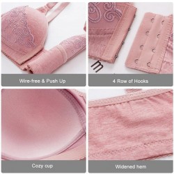 Sexy Push-up-BH - plus Größe - Frontverschluss - Drahtfrei - nahtlos