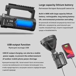Powerful LED Flashlight - Portable - XHP70.2 - USB RechargeableTorches
