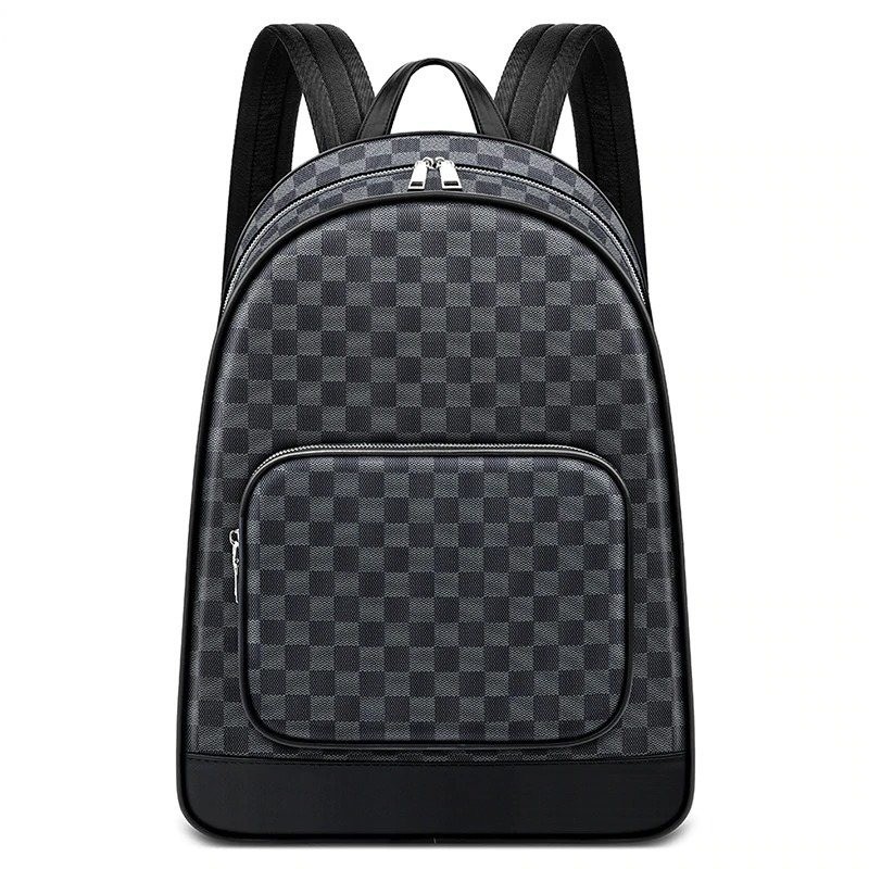 Polo backpack - plaid design - USB charging port - waterproofBags