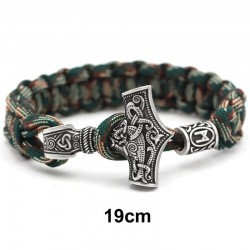 Vintage - braided viking bracelets - silver - camouflageBracelets