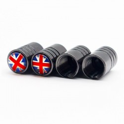 Aluminum valve caps - UK flag - 4 piecesWheel parts