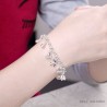 Pretty bracelet - 925 sterling silver - mixed crystalsBracelets