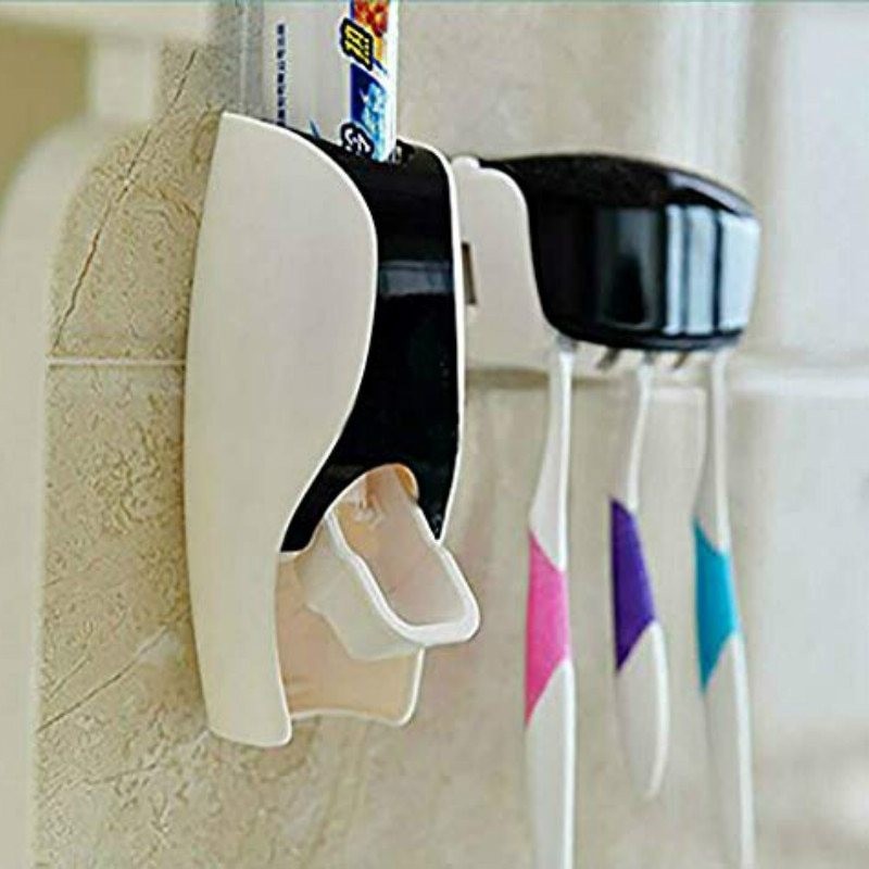 Automatic toothpaste dispenser - toothbrush holder - bathroom accessoriesBathroom & Toilet