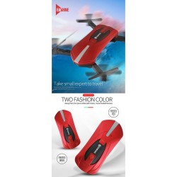 Eachine E52 - WiFi - FPV - Selfie Drone - Foldable - 0.3MP - Red - RTFDrones