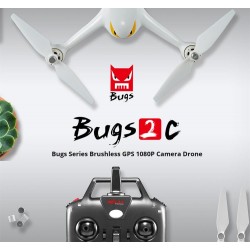 MJX B2C Bugs 2C - Brushless - 1080P HD Camera - GPS - RTF - White - Standard VersionDrones
