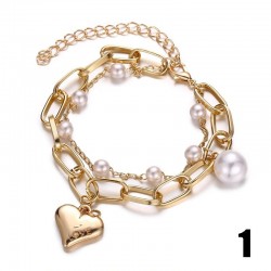 Elegantes Armband mit Charme & Perlen