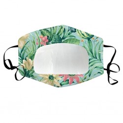 2 Stück - antibakterielle Gesichtsmasken - transparente Mundabdeckung - Lippenlesung