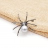 White spider with pearl - elegant broochBrooches