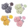 Kinder warme Plüschhandschuhe - ein Finger - mit Seil - Tiere Design
