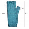 Handmade knitted gloves - long - half finger - embroidery flowersGloves