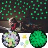Luminous Christmas snowflakes - wall sticker - 50 piecesWall stickers