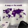 3D world map - acrylic wall stickerWall stickers