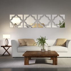 3D modern acrylic mirror - wall stickerWall stickers