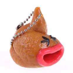 Lustiger Squishy Poop - Pop-out Zunge - Schlüsselanhänger
