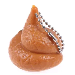 Lustiger Squishy Poop - Pop-out Zunge - Schlüsselanhänger