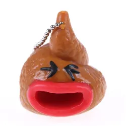 Lustiger Squishy Poop - Pop-out Zunge - Schlüsselanhänger