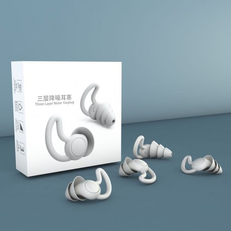 Earplugs - Protective - Silicone - Waterproof - 1 PairSleeping