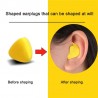 Moldable Shaped - Noise Reduction - Earplugs - 60PcsSleeping