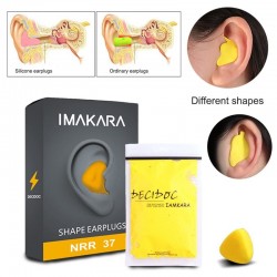 Moldable Shaped - Noise Reduction - Earplugs - 60PcsSleeping