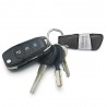 Custom Lettering Keychain - Genuine Leather - MetalKeyrings