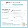Custom Lettering - Keyring - GreyKeyrings