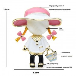 Carry Bag Girl - Broschen