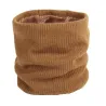 Gestrickter warmer runder Schal mit Plüsch - unisex