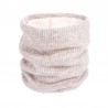 Knitted warm round scarf with plush - unisexScarves