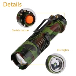 1000LM - Taschenlampe - Wasserdicht - Camouflage - LED