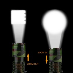 1000LM - Taschenlampe - Wasserdicht - Camouflage - LED