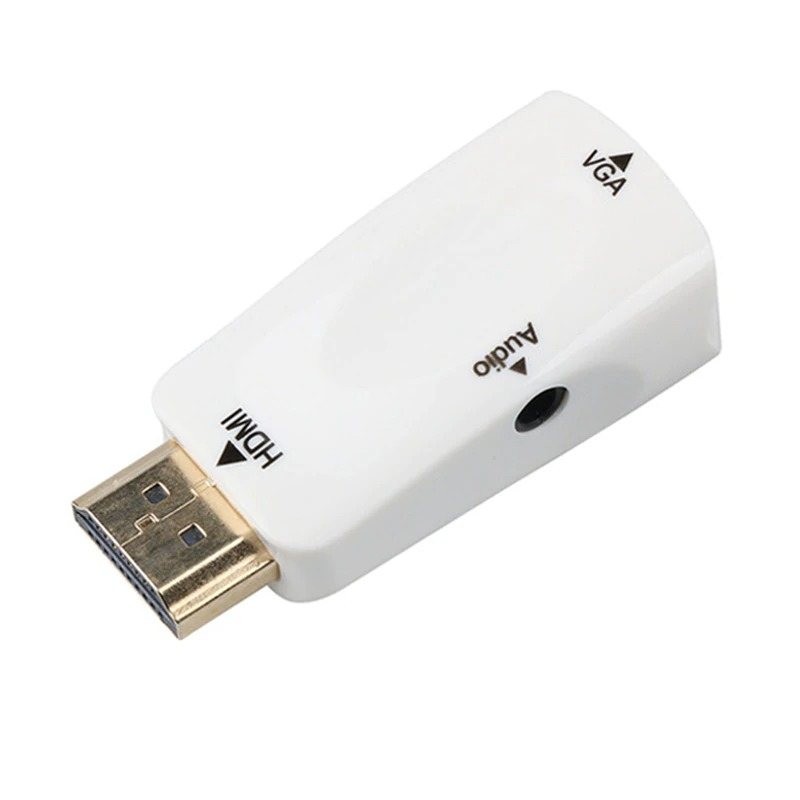 HDMI zu VGA Adapter - männlich zu weiblicher Splitter - 3,5 Audiobuchse - Kabelkonverter