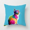 Colorful animals - cat - dog - zebra - giraffe - lion - cushion cover case - 45 * 45 cmCushion covers