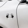 Zombie bloody hands - vinyl car stickerStickers