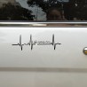 Life Goes On / heartbeat - vinyl car stickerStickers