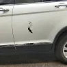 Feather with flying birds - vinyl car stickerStickers