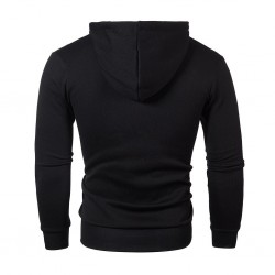 Warm hoodie with zipper - long sleeve - polka-dot printHoodies & Sweatshirt