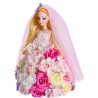 Prinzessin Puppe aus Infinity Rosen mit LED-Licht