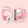 Wireless headphones - LED - Bluetooth - noise cancelling - support TF card - 3.5mm jack - cat earsEar- & Headphones