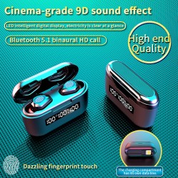 G40 TWS - Bluetooth Kopfhörer - 9D-Sound - wasserdichte Kopfhörer mit Mikrofon