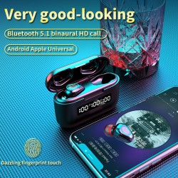 G40 TWS - Bluetooth Kopfhörer - 9D-Sound - wasserdichte Kopfhörer mit Mikrofon