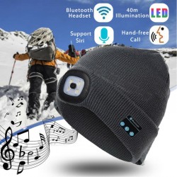 Bluetooth 5.0 - wireless smart hat - headphones - headset with 4 LedsEar- & Headphones