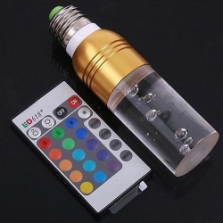 Acrylic crystal LED bulb - RGB - E27 - E14 - AC85 - 265VE14