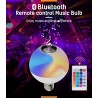 12W - E27 - RGB - LED bulb with Bluetooth speaker - remote controlE27