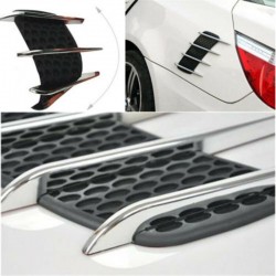 3D shark gill - side air flow vent - car sticker - 2 piecesStickers