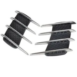 3D shark gill - side air flow vent - car sticker - 2 piecesStickers
